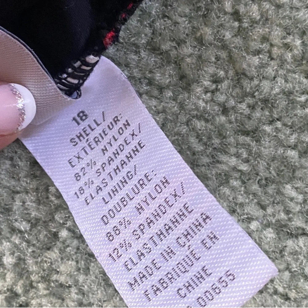 Addition Elle Red and Black One-Piece Swimsuit - Picture 5 of 5